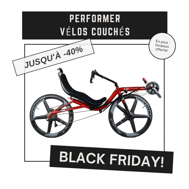 Performer velo couché - black friday promo